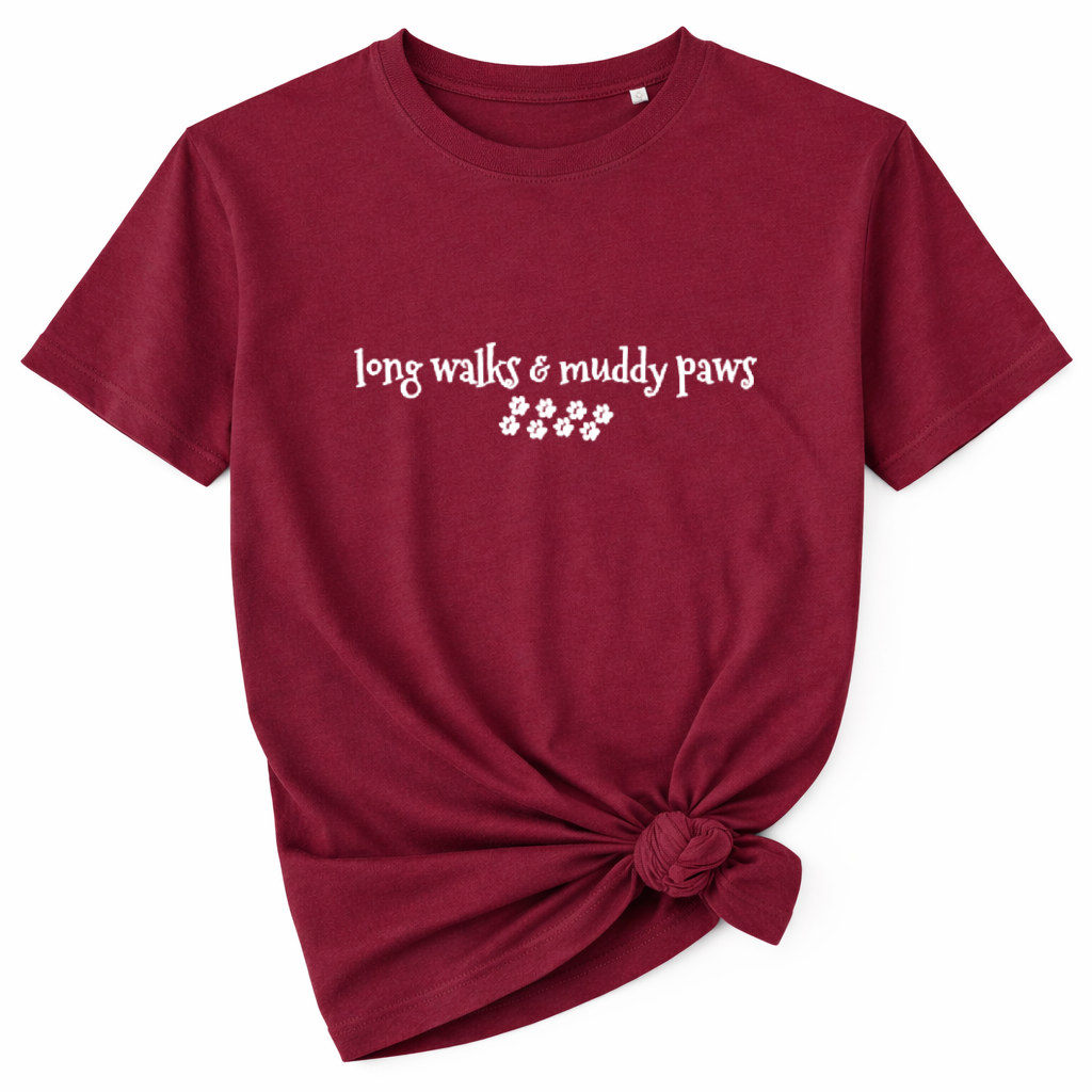 NEW! Long Walks and Muddy Paws T-Shirt