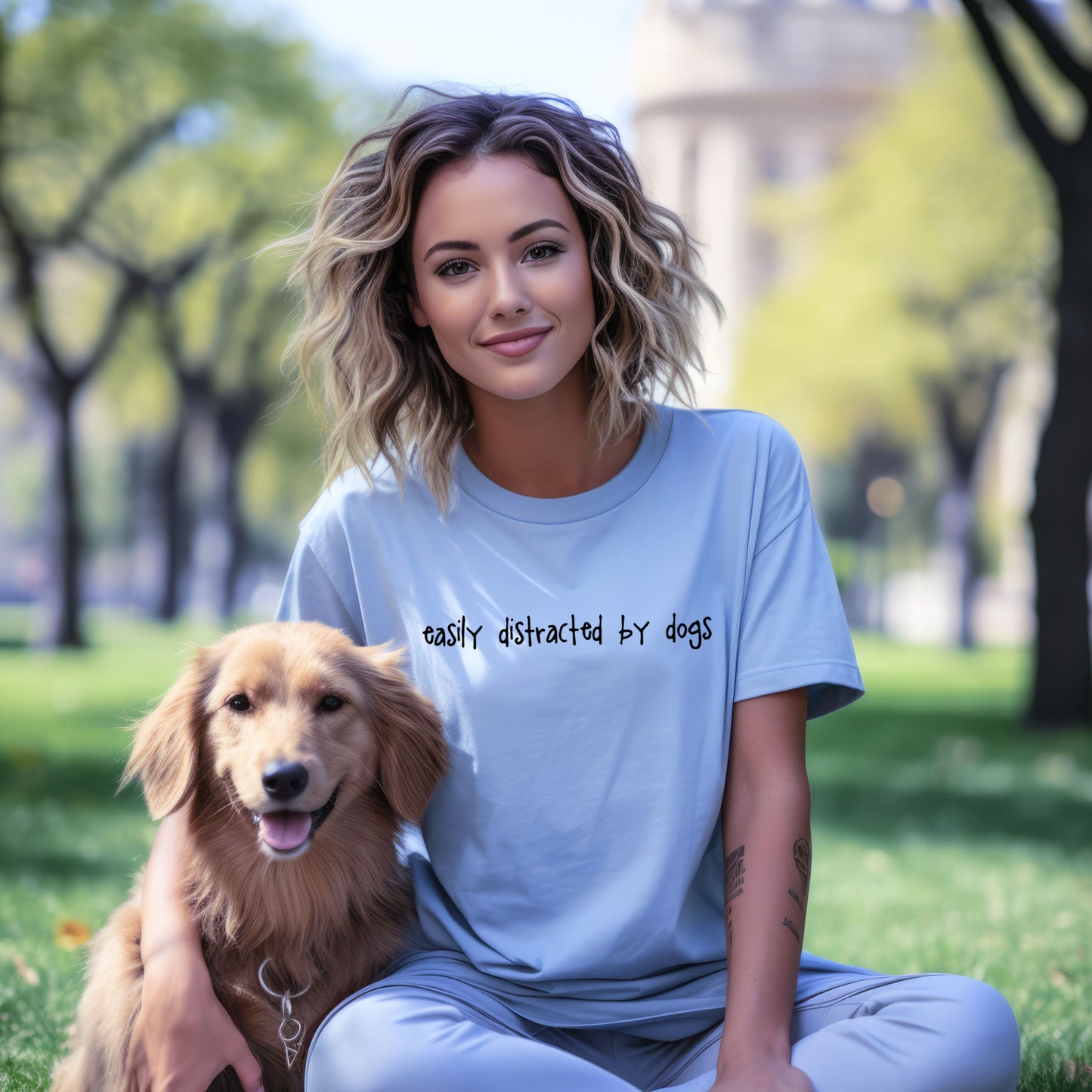 Easily Distracted By Dogs T-Shirt