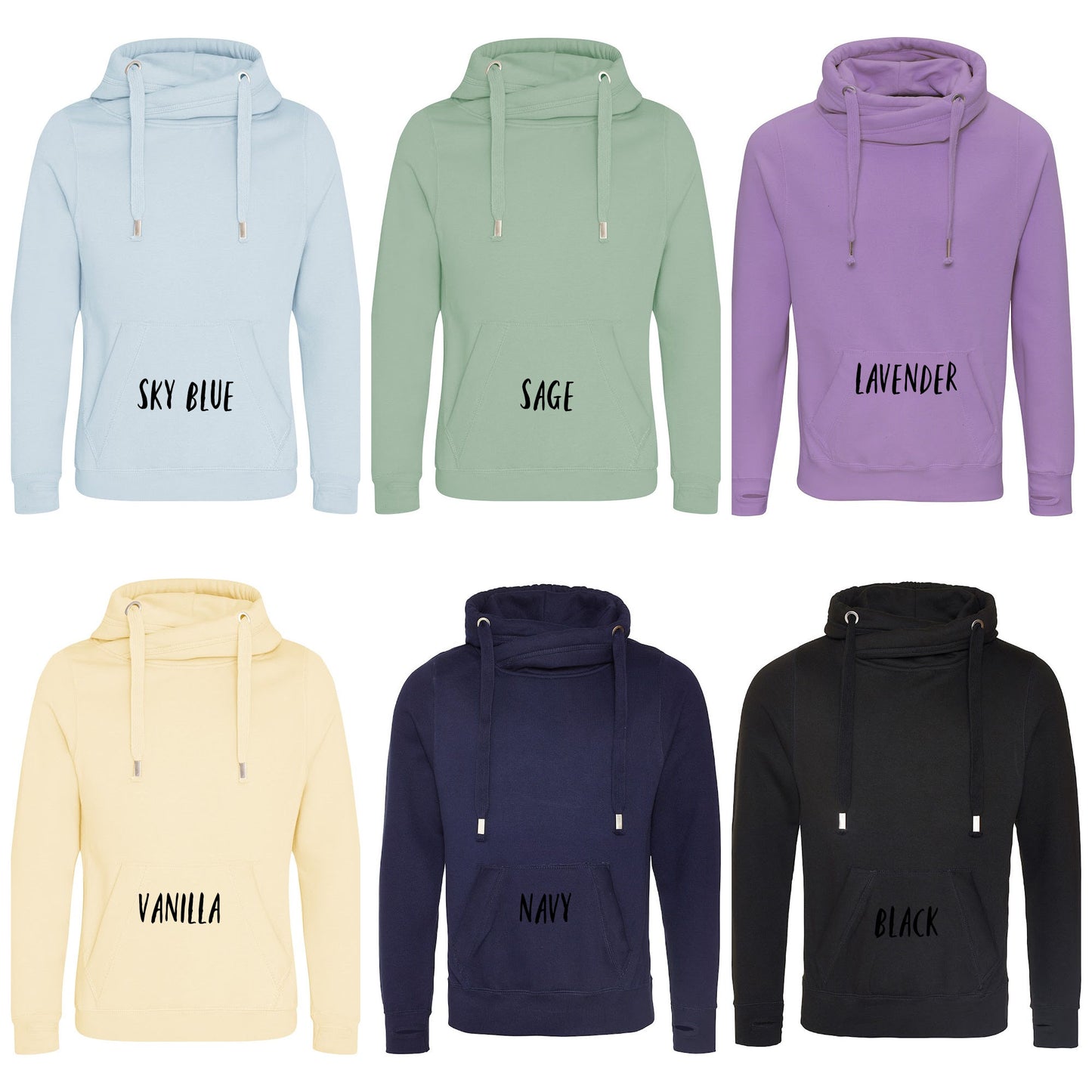 'Love and Paws' Luxury Cowl Neck Hoodie