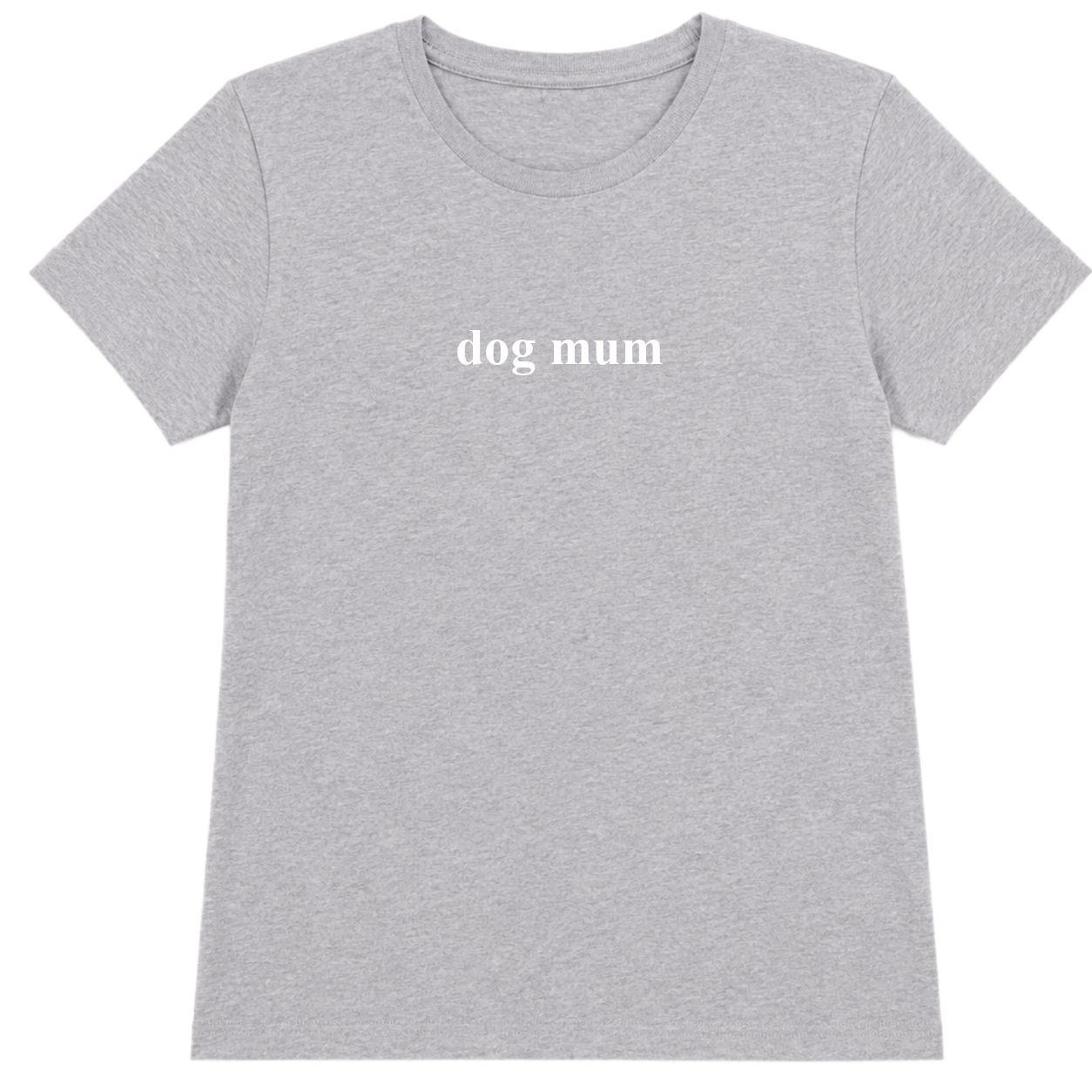 Dog Mum Womens fit T-Shirt - Heather Grey Size XL UK 14-16