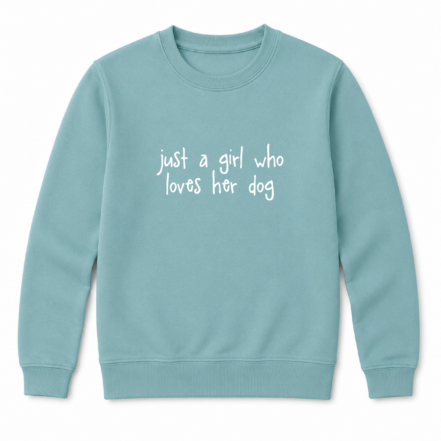 Just a Girl Who Loves Her Dog - Kids Sweatshirt
