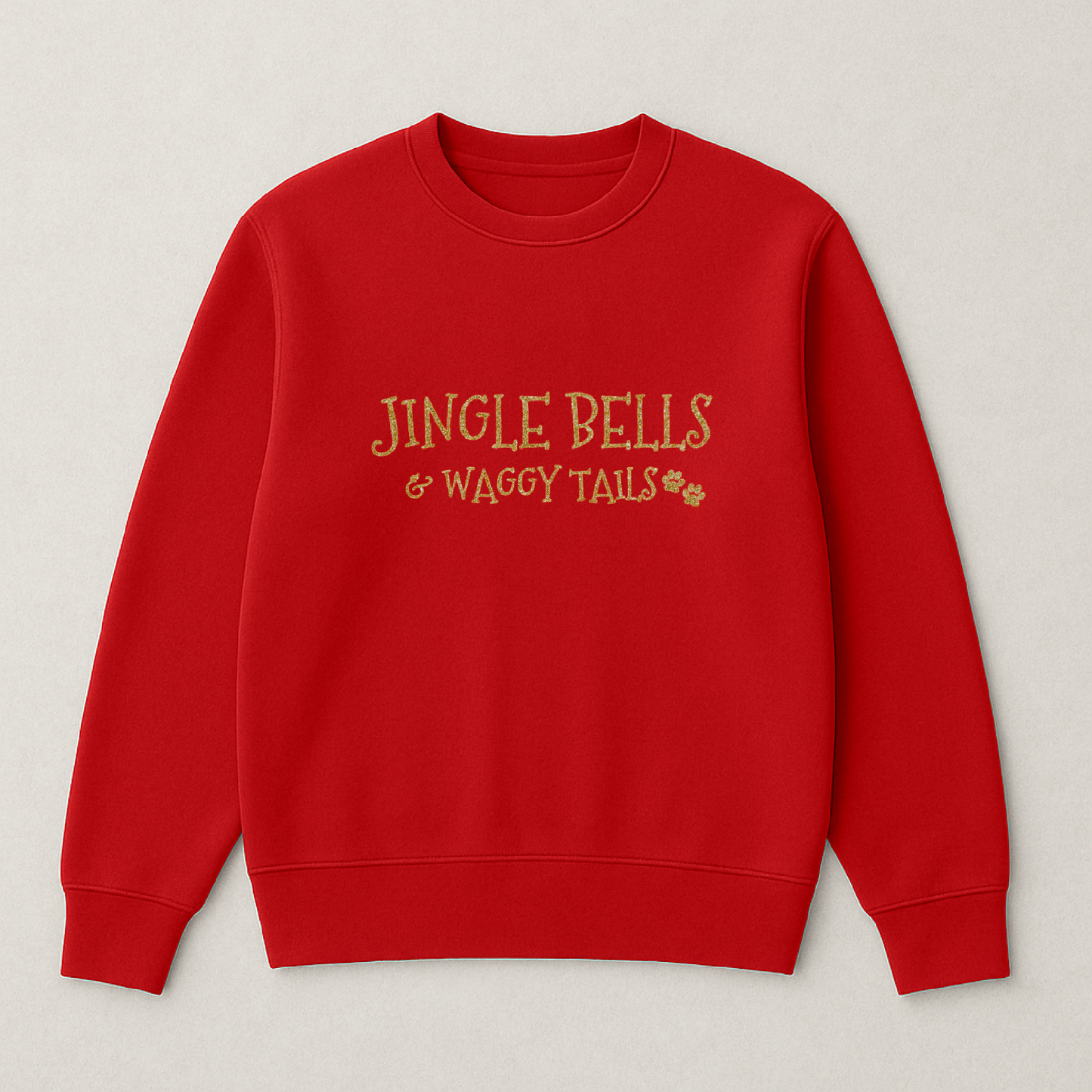 Jingle Bells and Waggy Tails Christmas Sweatshirt