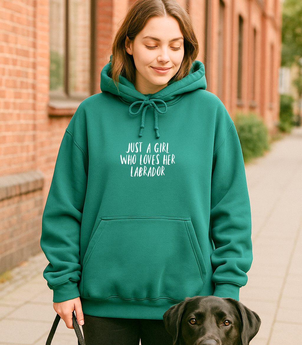 Just A Girl who Loves Her... Hoodie - Personalise with ANY Dog Breed