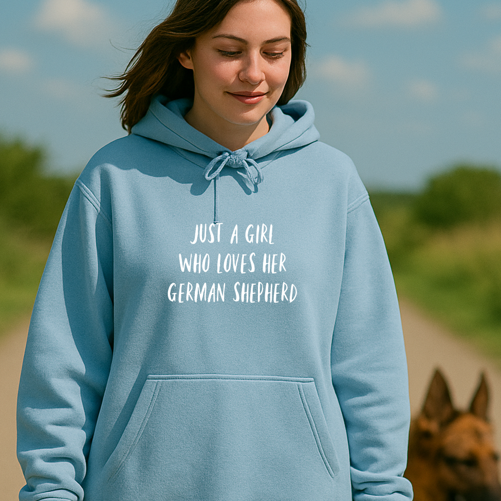 Just A Girl who Loves Her... Hoodie - Personalise with ANY Dog Breed