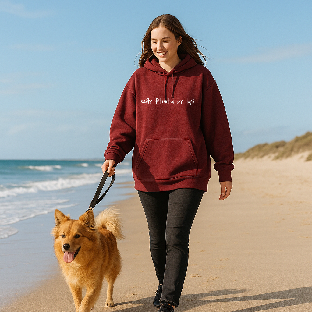 Easily Distracted By Dogs Hoodie