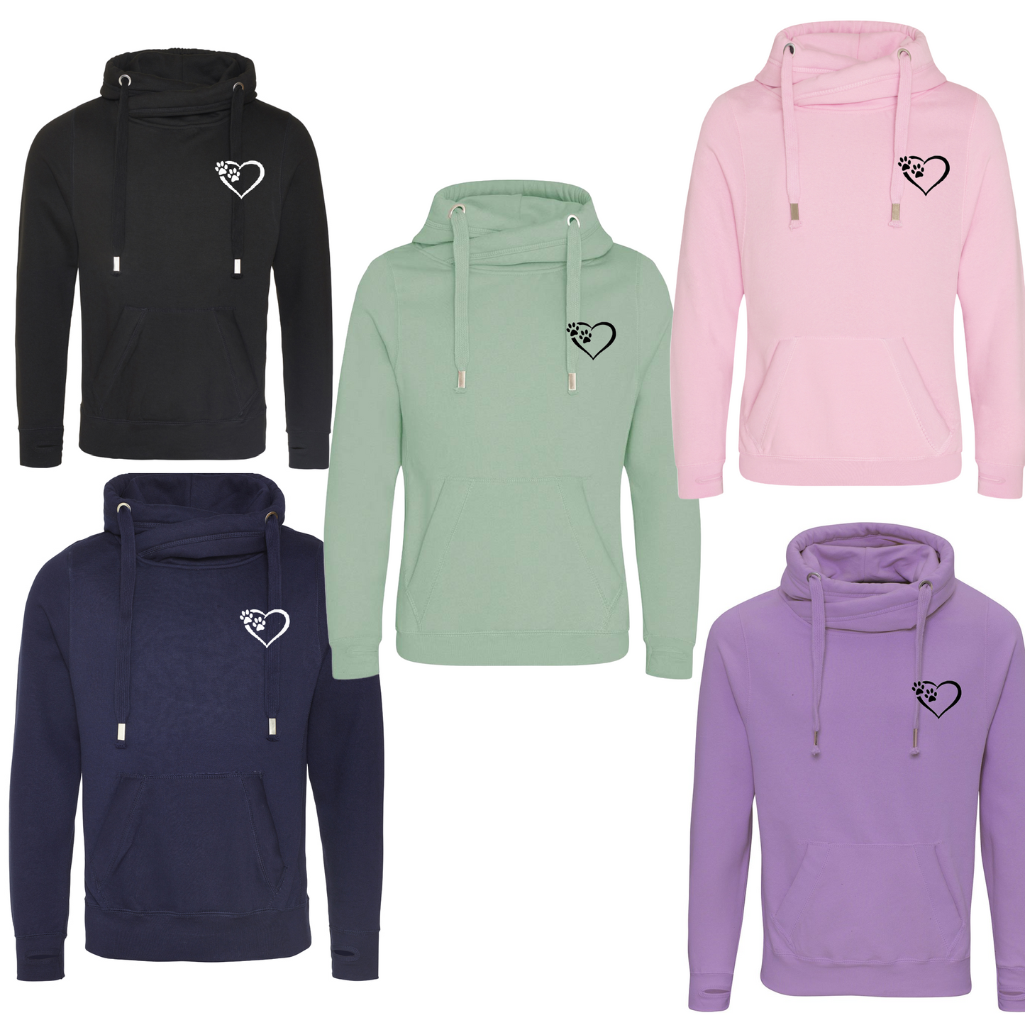 Heart and Paw Luxury Cowl Neck