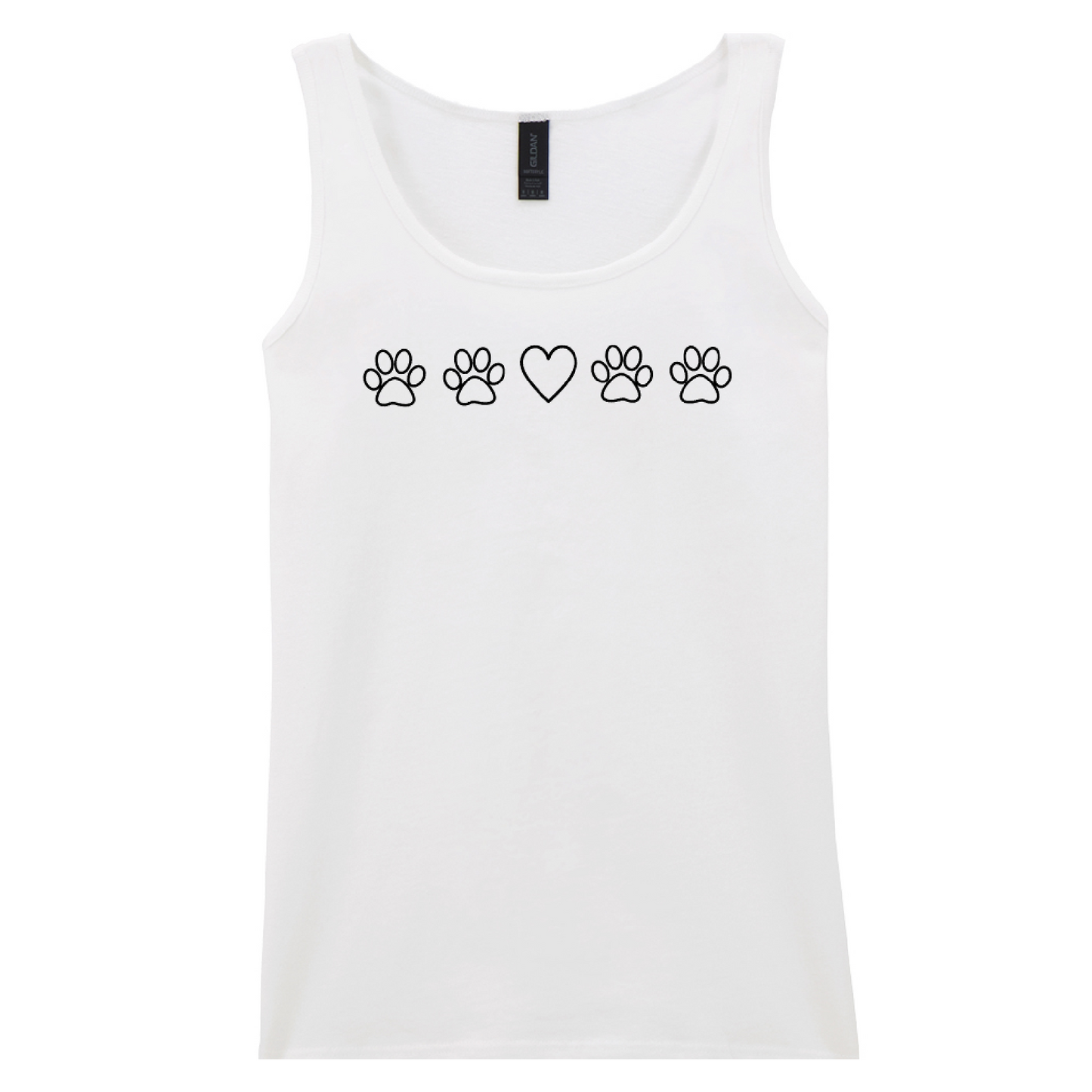 Vest Top -100% Cotton - White Size 14/16