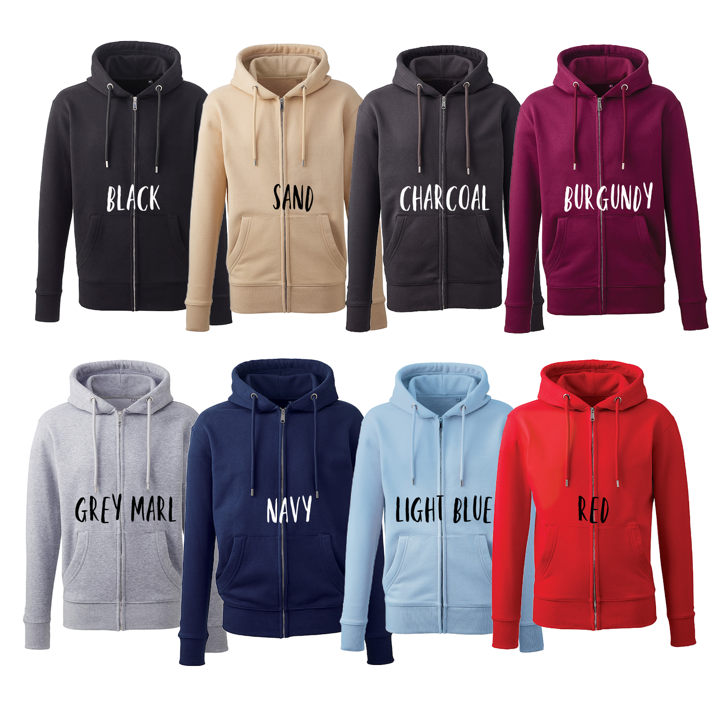 Cockapoo Logo Luxury Zip Up Hoodie