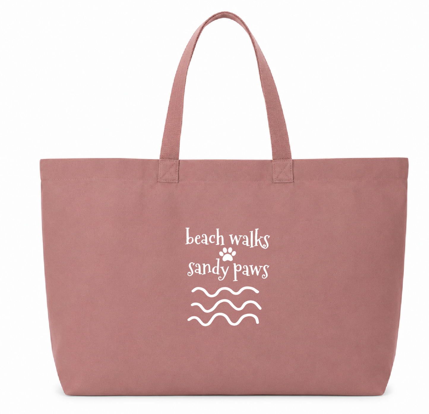 Beach Walks Sandy Paws X-Large Tote Bag