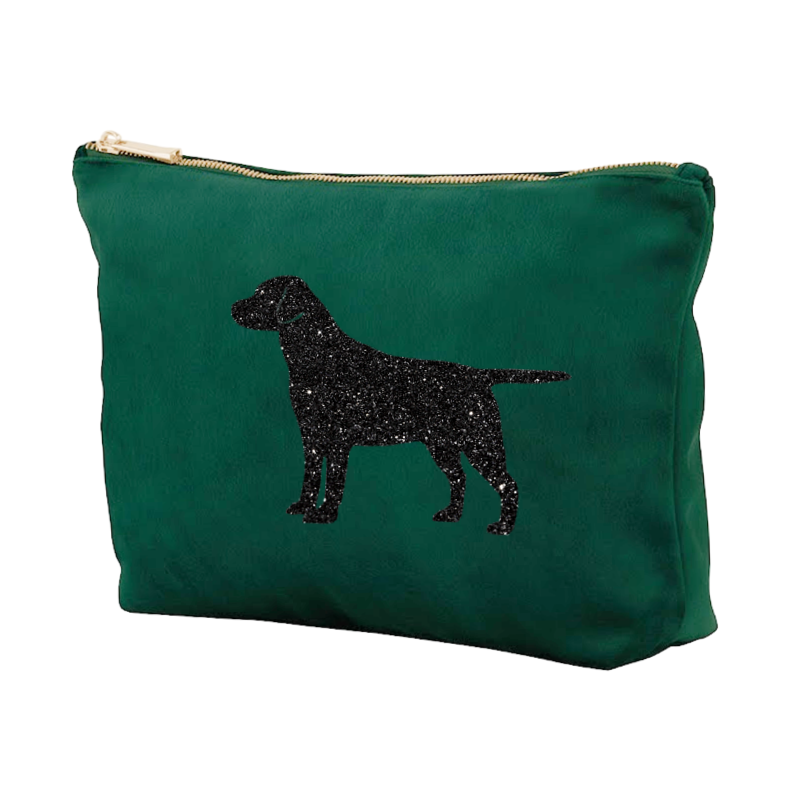 Velvet Dog Make-Up Bag – Personalised or Plain, Any Dog Breed