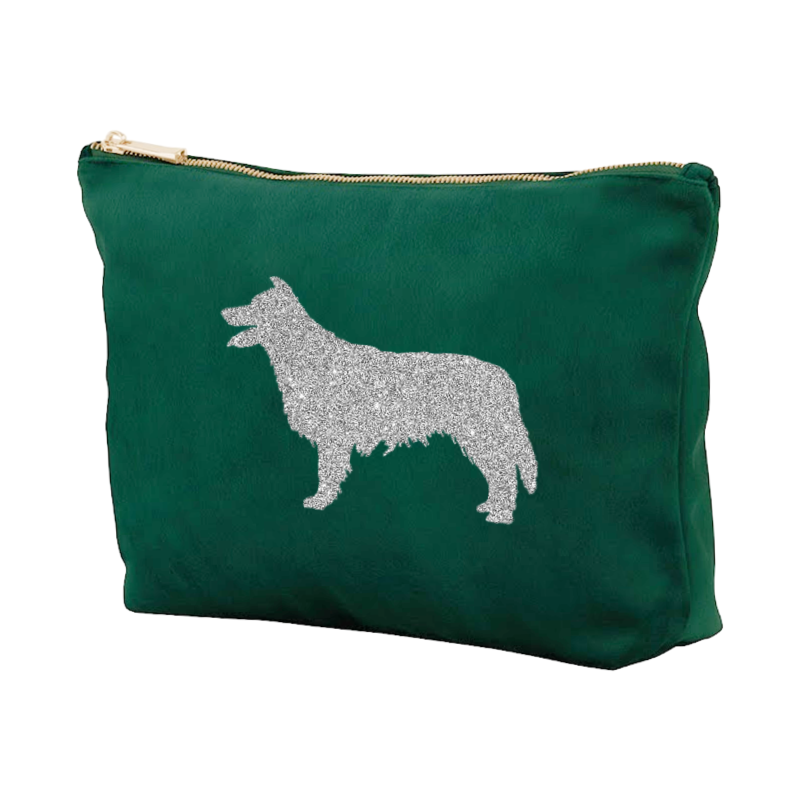 Velvet Dog Make-Up Bag – Personalised or Plain, Any Dog Breed