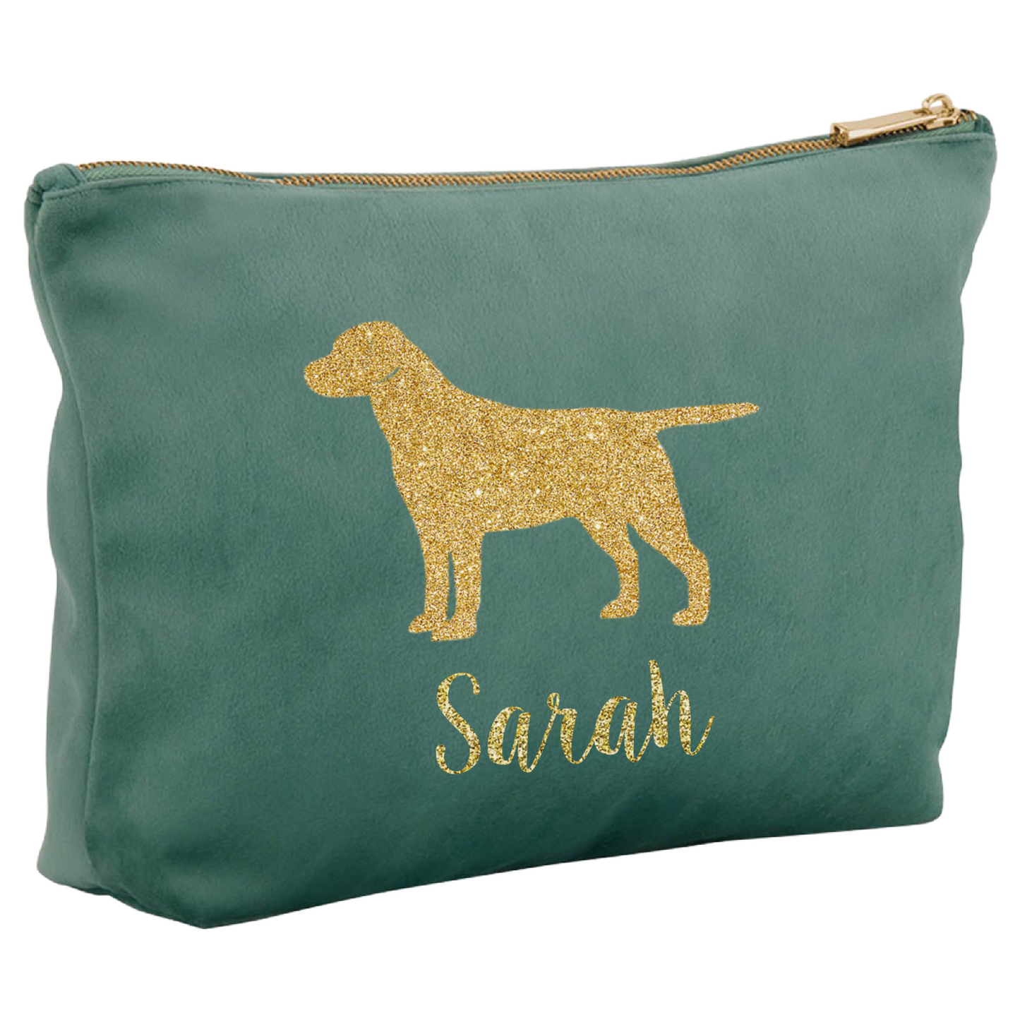 Velvet Dog Make-Up Bag – Personalised or Plain, Any Dog Breed