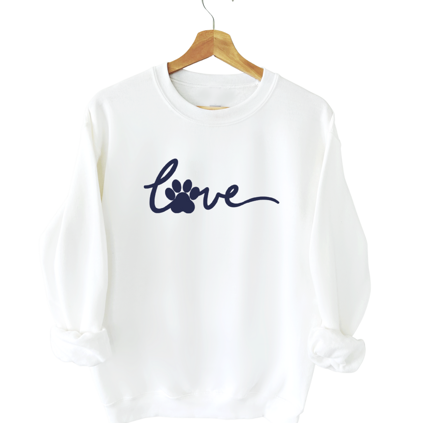 Love my Dog Sweatshirt - White Size S (UK 10-12)