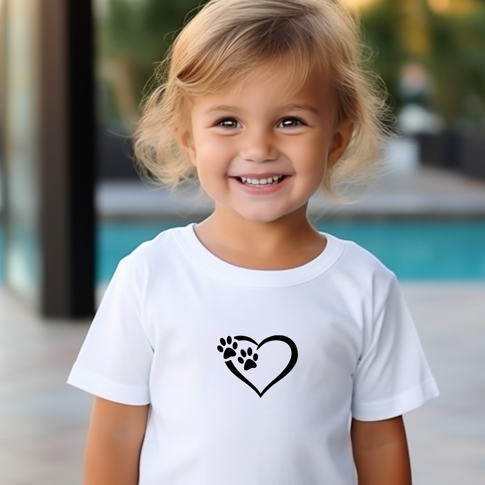 Heart and Paws Kids T Shirt