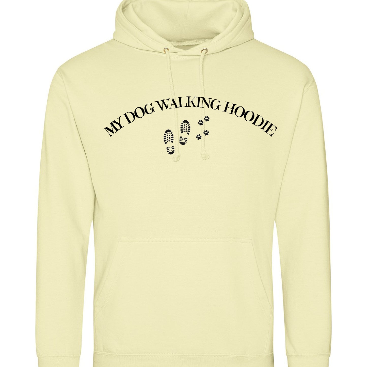 My Dog Walking Hoodie- Pina Colada Size M - (UK 12-14) 40in