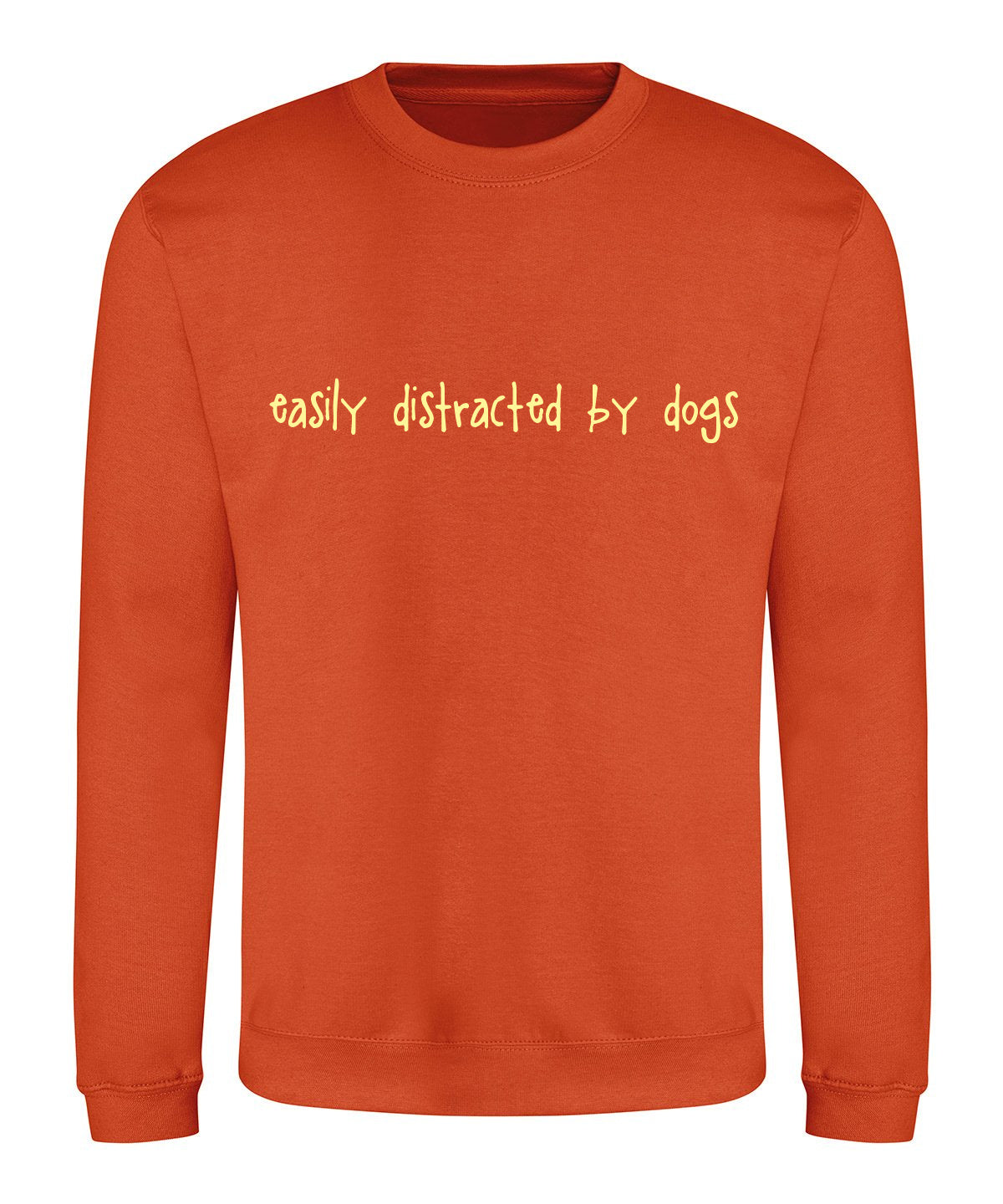 Easily Distracted by Dogs Women’s Sweatshirt – Cosy Autumn Dog Walking Jumper UK