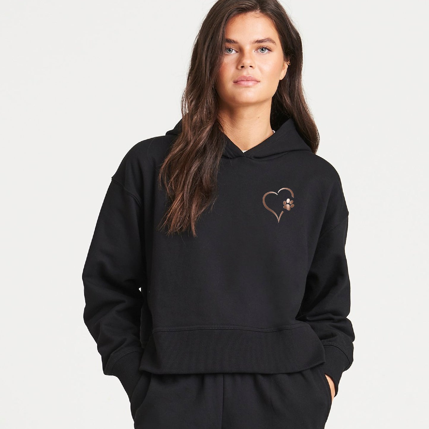 Women's Relaxed Heart and Paws Hoodie