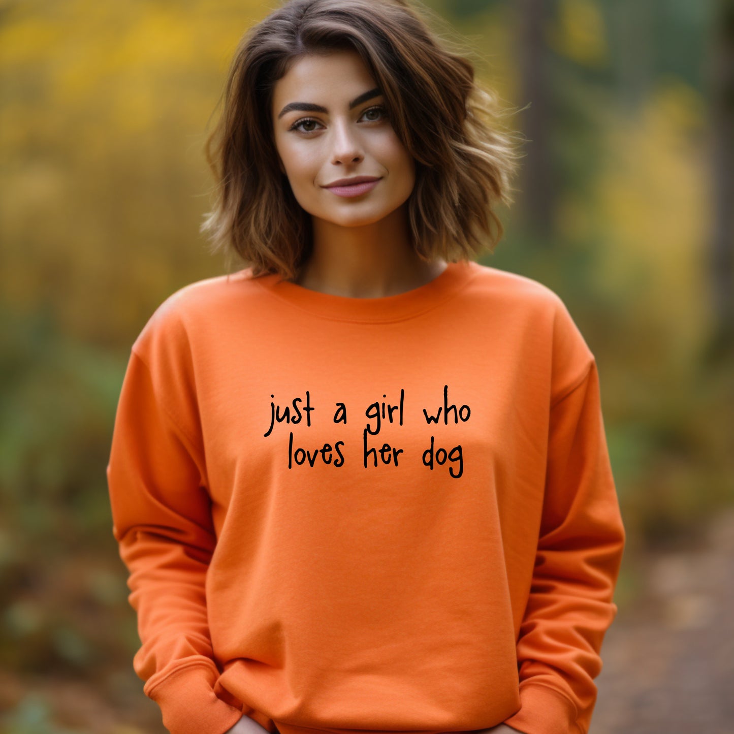 Just a Girl Who Loves Her Dog Sweatshirt