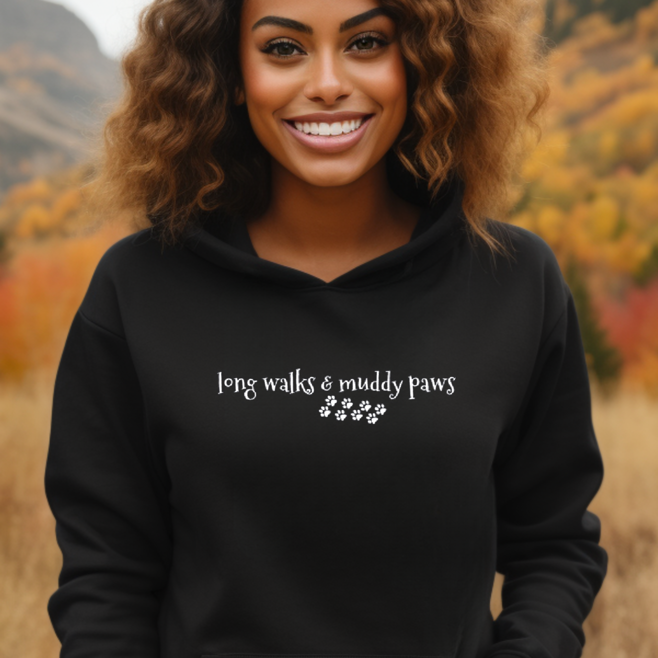 Long Walks and Muddy Paws Hoodie