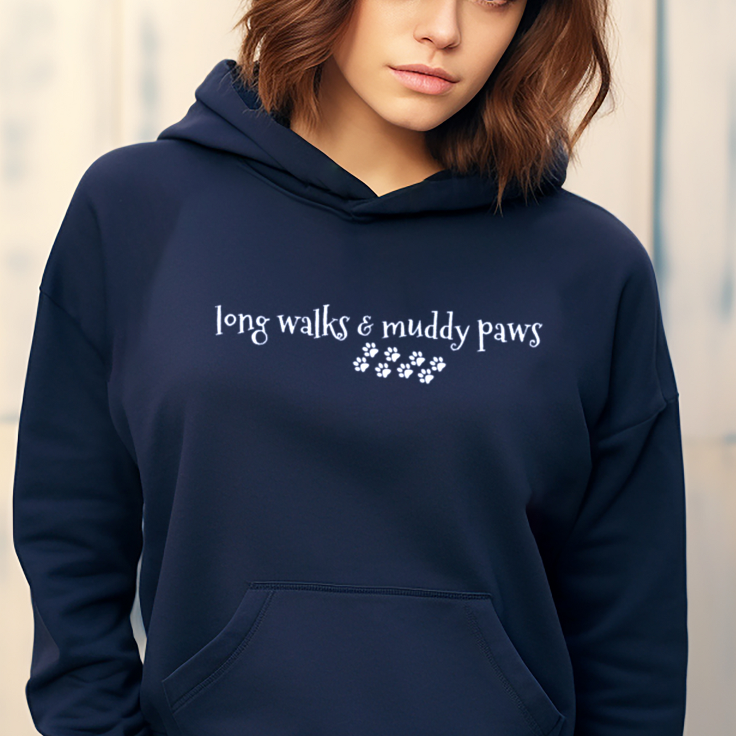 Long Walks and Muddy Paws Hoodie