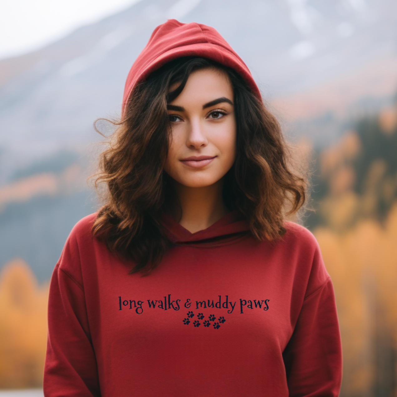 Long Walks and Muddy Paws Hoodie