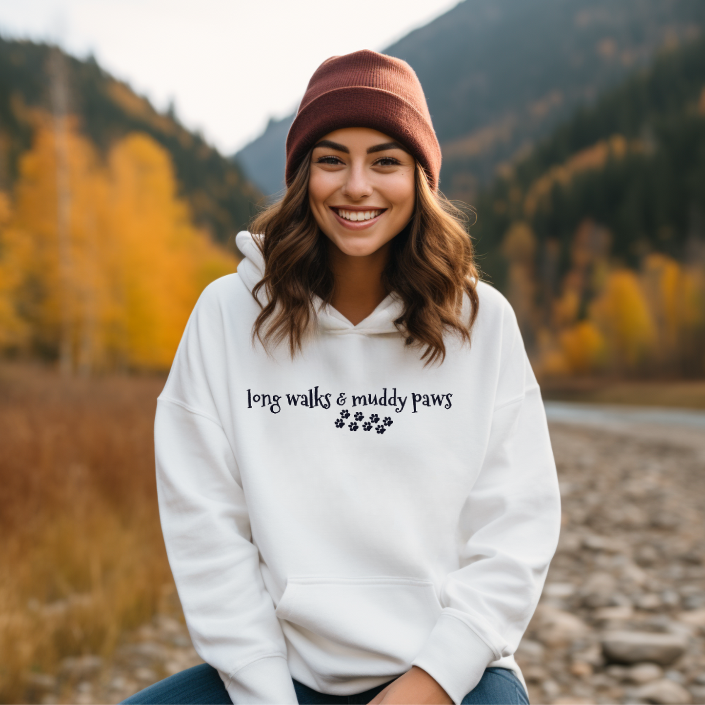 Long Walks and Muddy Paws Hoodie