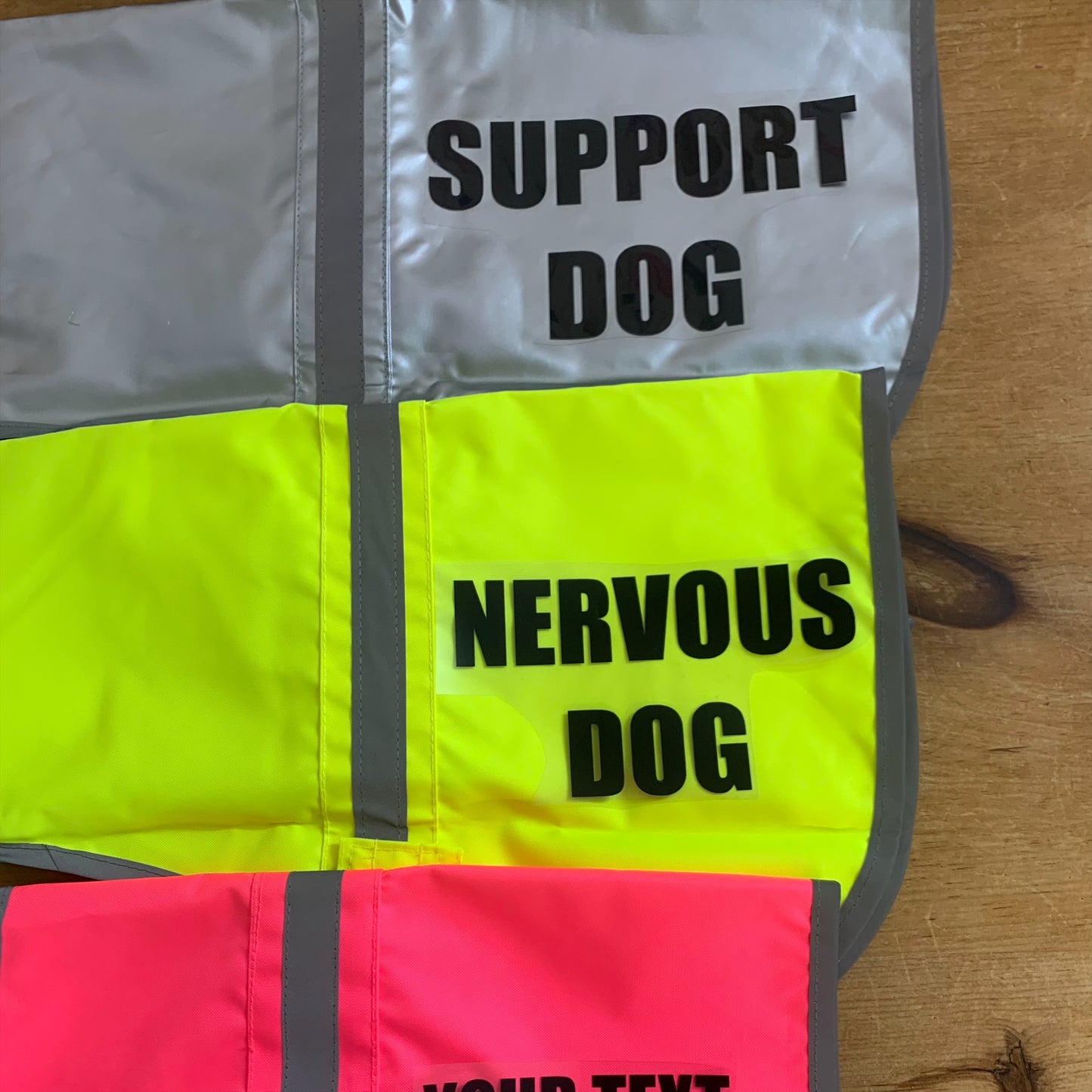Personalised Hi Vis Dog Vest – Custom Name/ Message