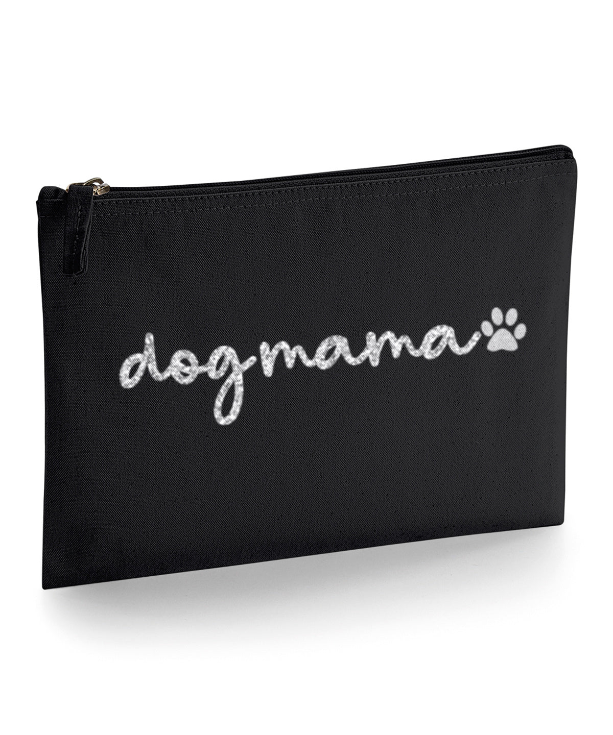 Dogmama Makeup Bag - Black with Silver Glitter