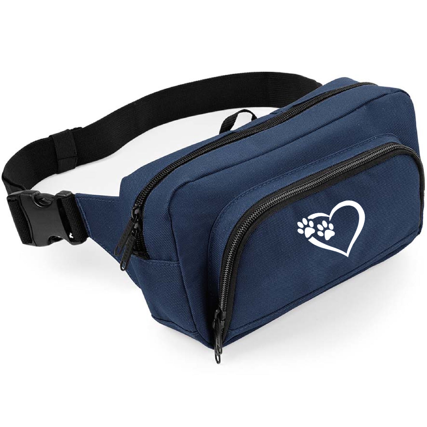 Heart & Paws Dog Walking Bum Bag - Large Waist Bag