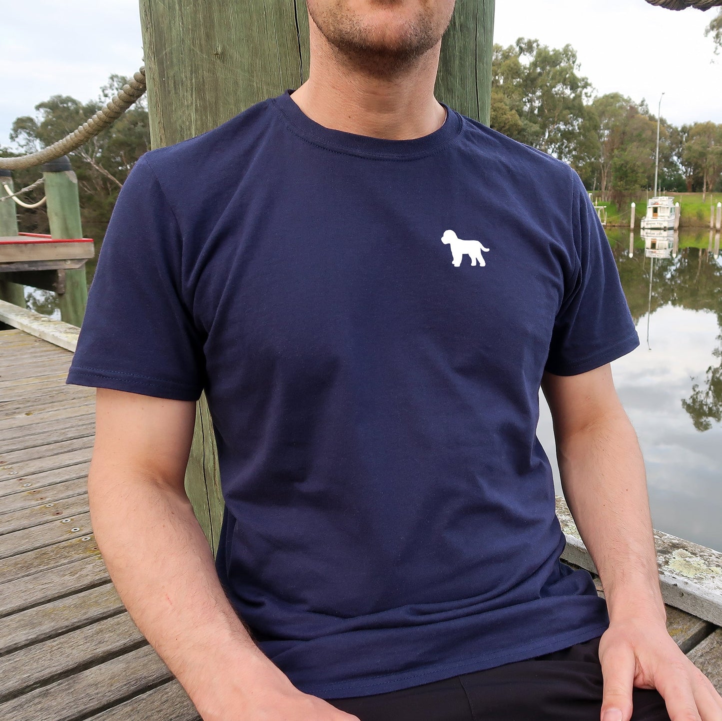 COCKAPOO_Tshirt_MENS_Navy