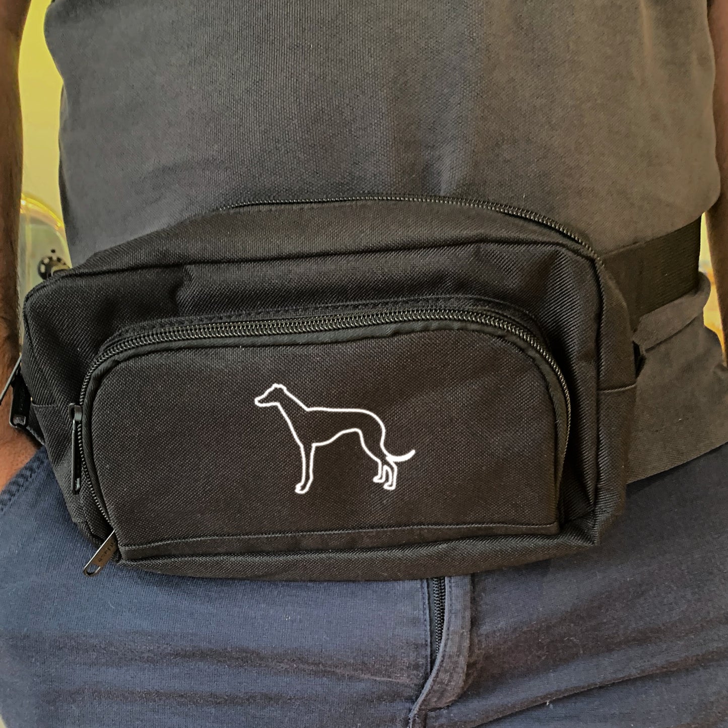 Any breed bum bag on model