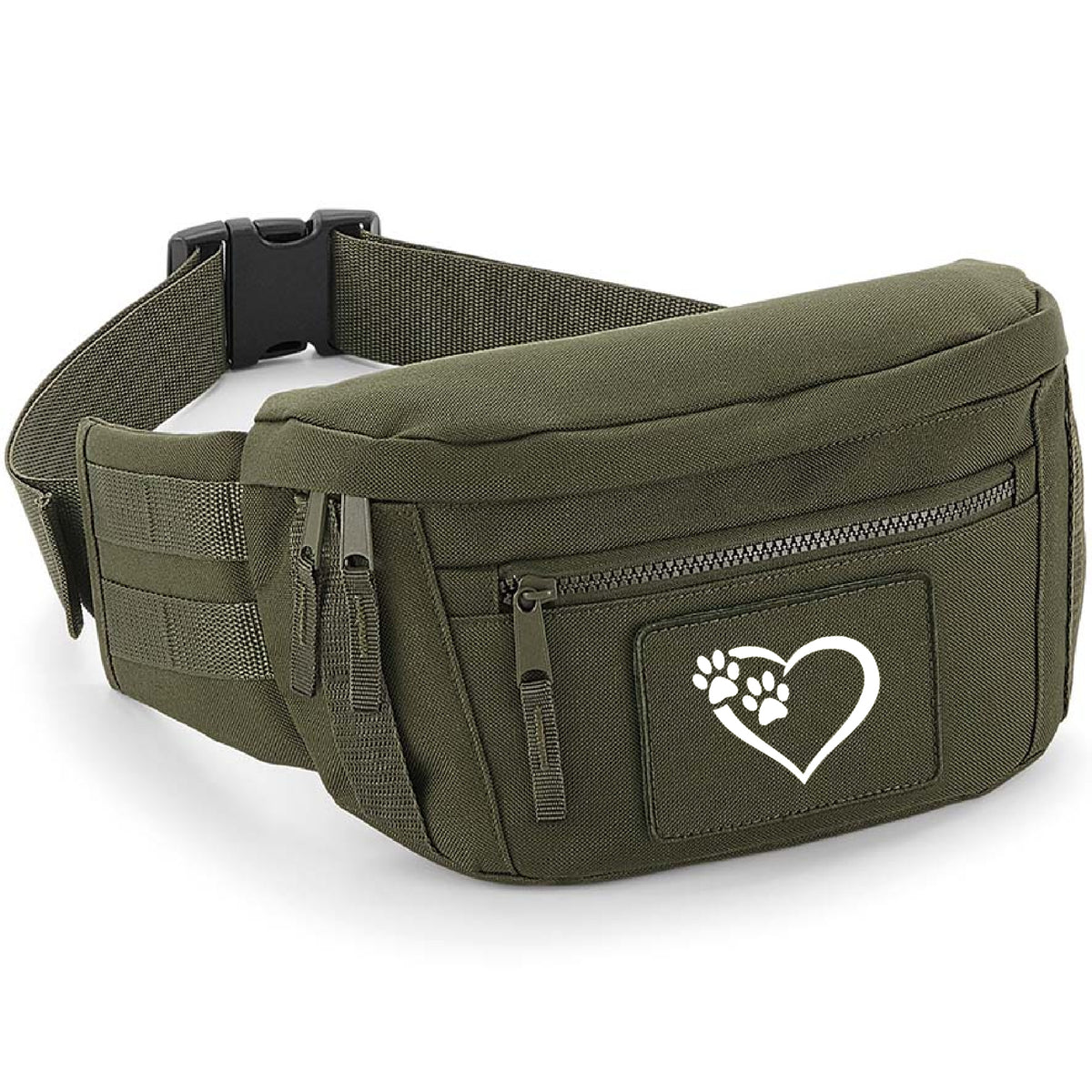 Heart and Paws Dog Walking Bum Bag Extra Large jessandtilly