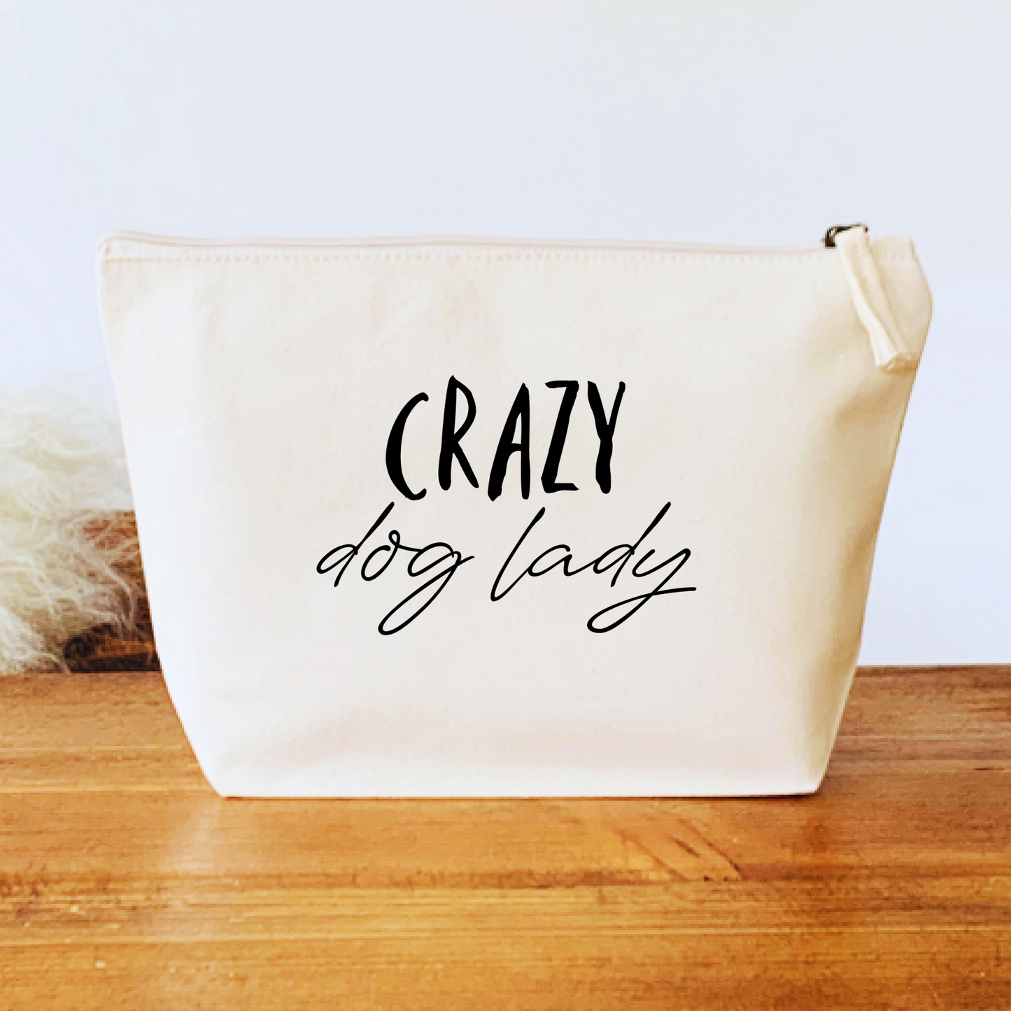 Crazy Dog Lady Makeup Bag - Dog Accessories Bag