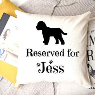 Personalised Cushion Cover - Customise with ANY Breed and Name
