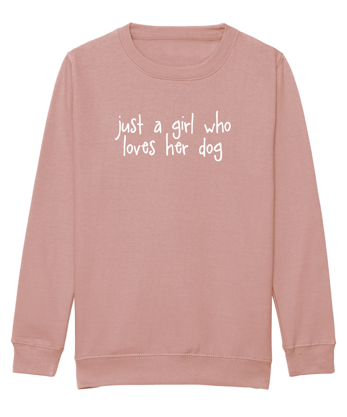 Just a Girl Who Loves Her Dog Sweatshirt, Children's Sweatshirt