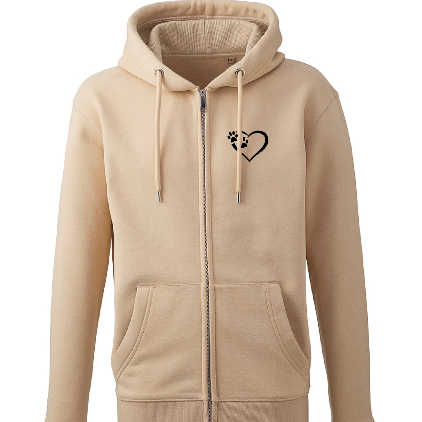 Heart and Paws Luxury Zip up Hoodie