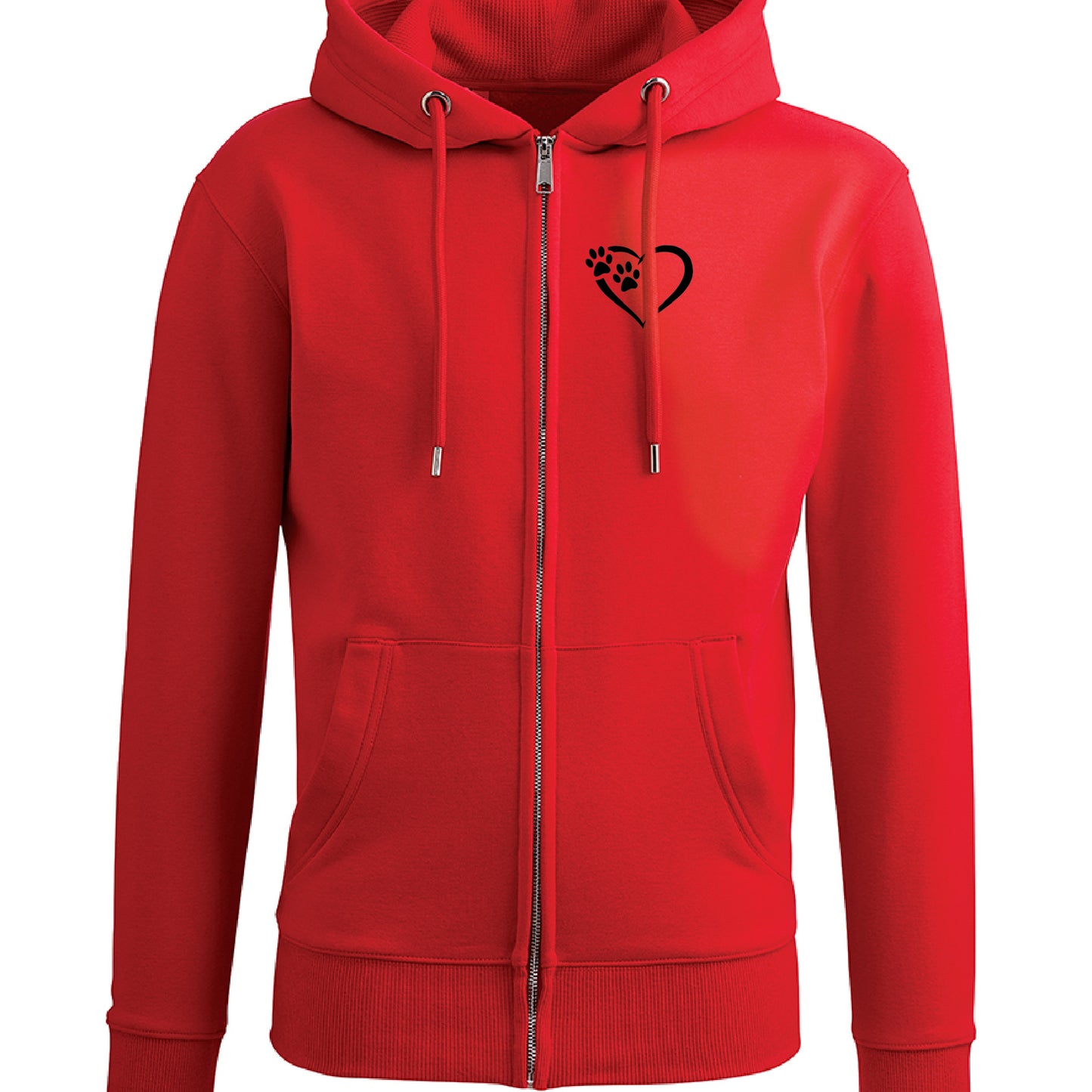 Heart and Paws Luxury Zip up Hoodie