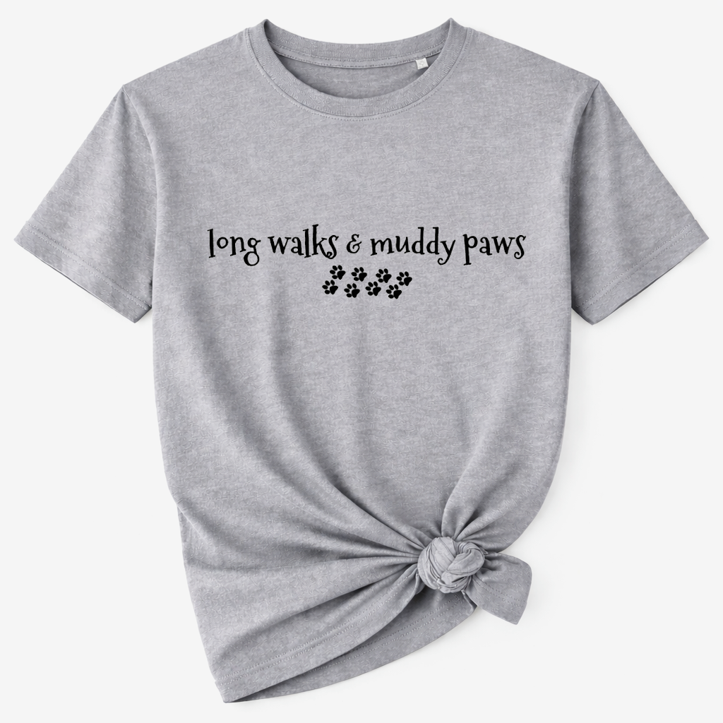 Long Walks T-Shirt - Grey Size XS - 30-32"