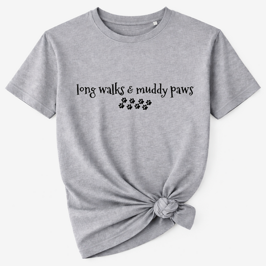 Long Walks T-Shirt - Grey Size XS - 30-32"
