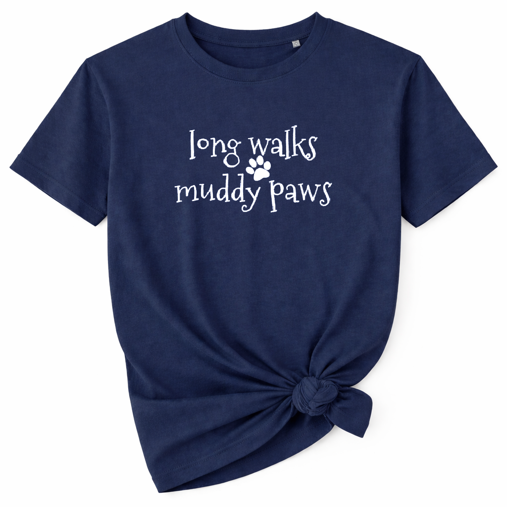 Long Walks Muddy Paws T Shirt