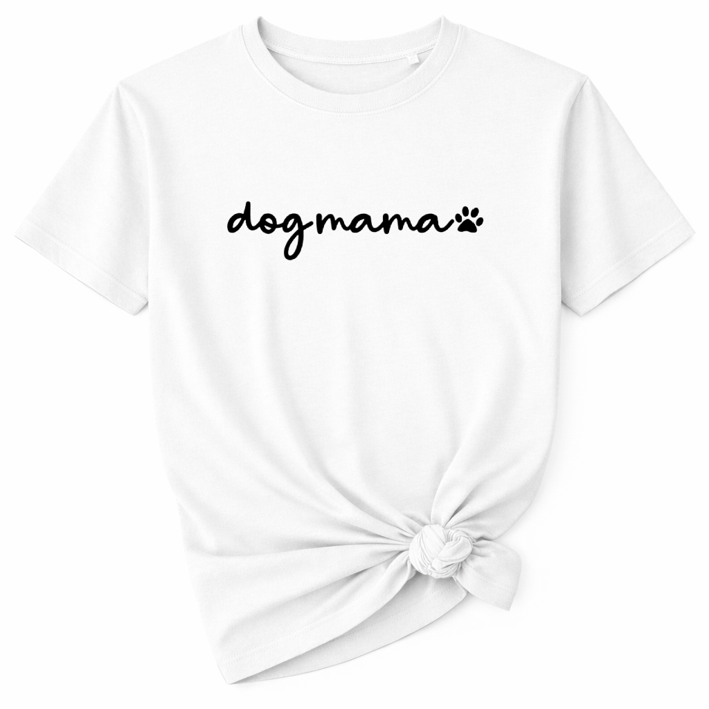 Dog Mama T-Shirt - White Size XS - 30-32"