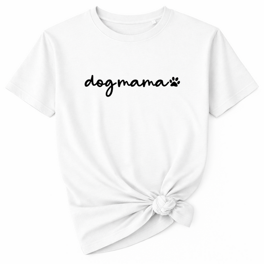 Dog Mama T-Shirt - White Size XS - 30-32"