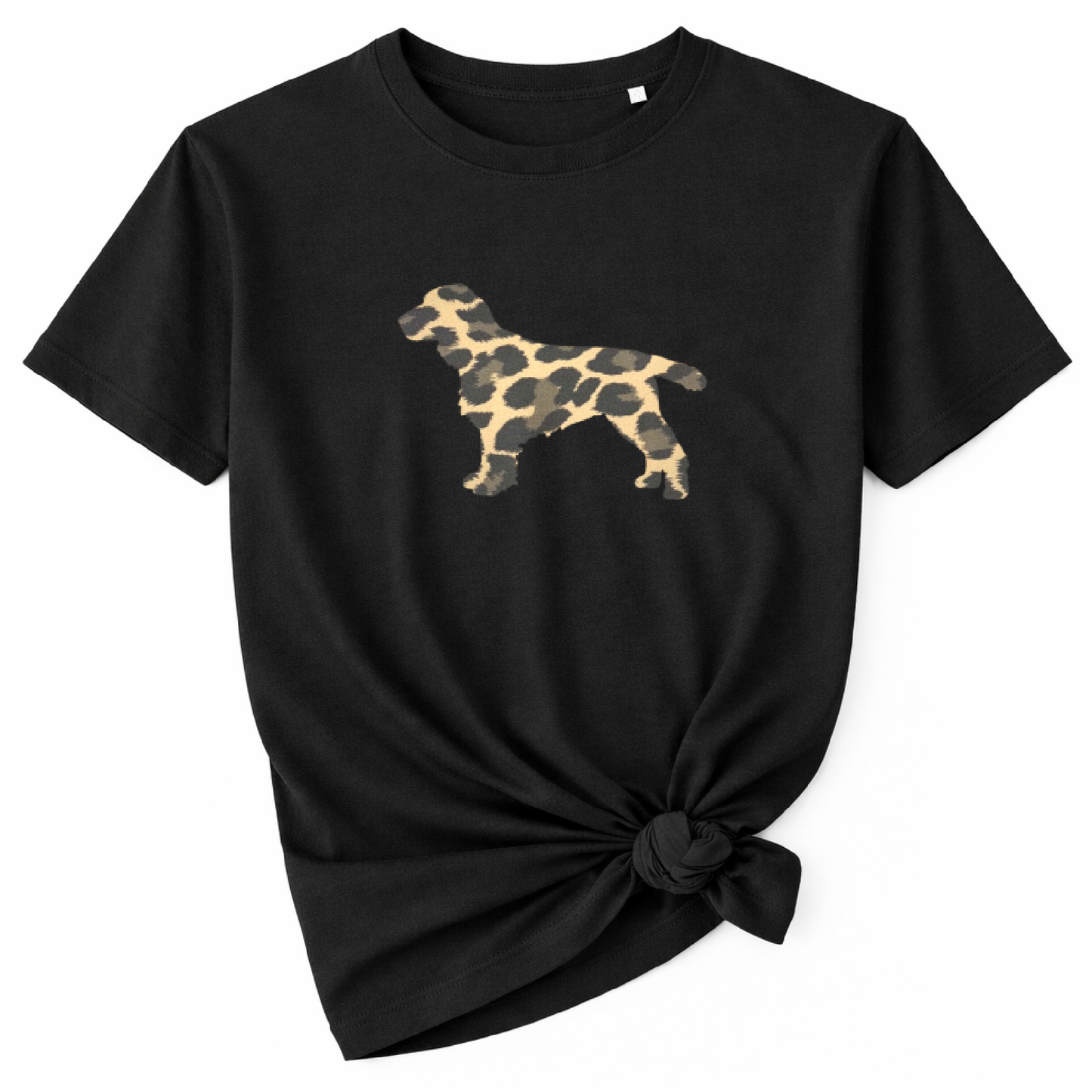Leopard Print Dog T-Shirt - Customise with ANY Dog Breed