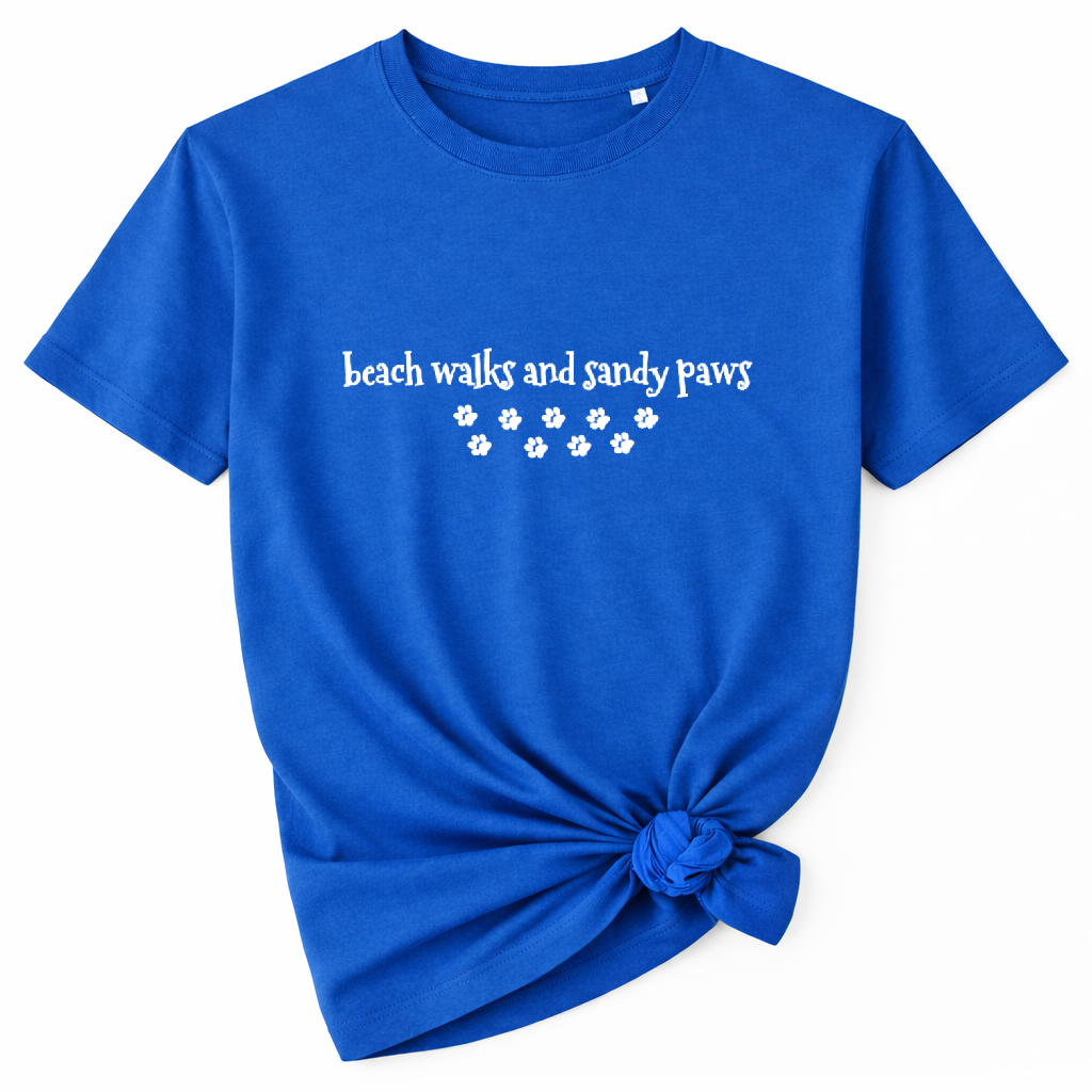 Beach Walks  and Sandy Paws T-Shirt