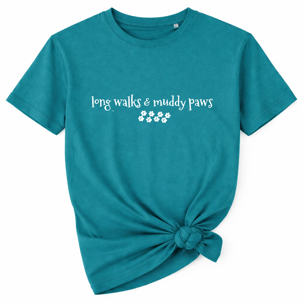 NEW! Long Walks and Muddy Paws T-Shirt