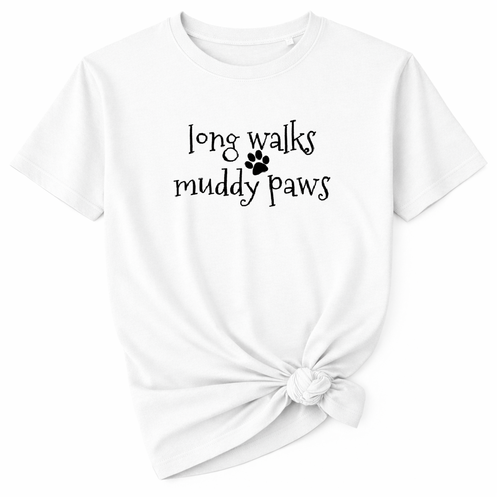 Long Walks Muddy Paws T Shirt