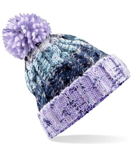 Corkscrew Pom Pom Beanie