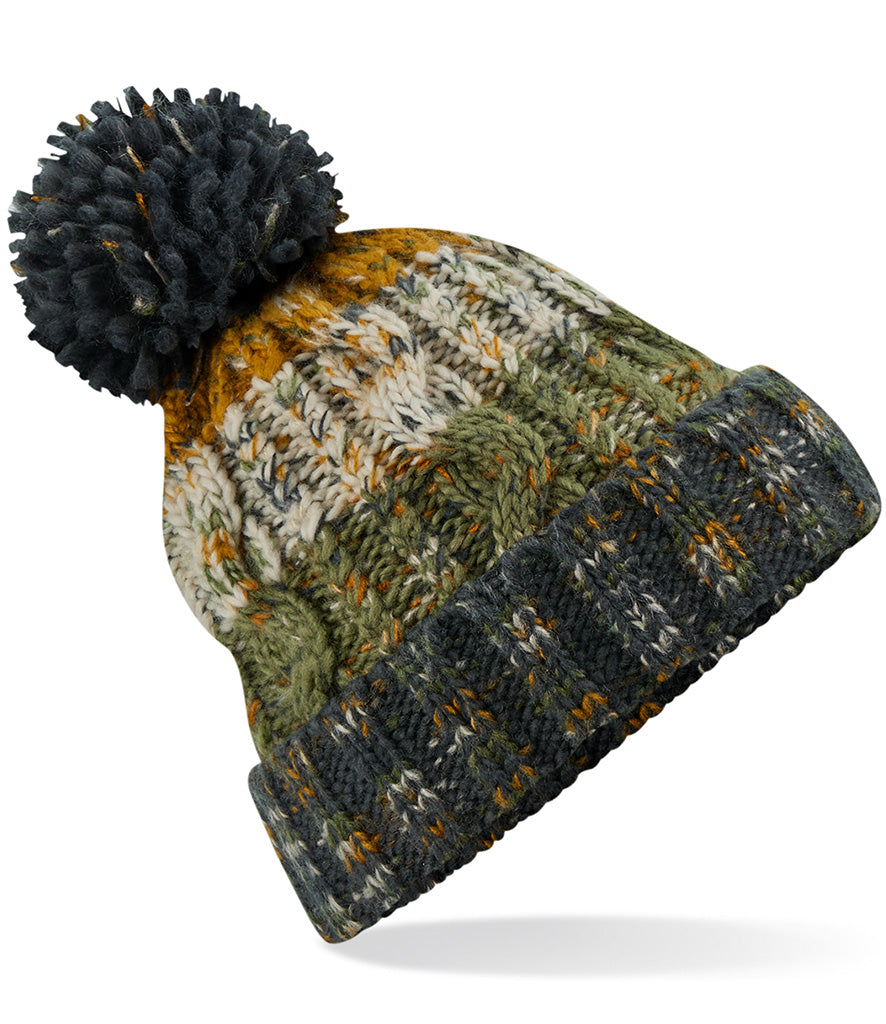 Corkscrew Pom Pom Beanie