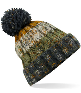 Corkscrew Pom Pom Beanie