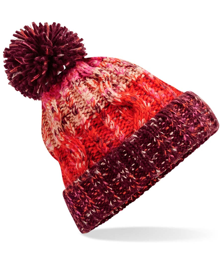 Corkscrew Pom Pom Beanie